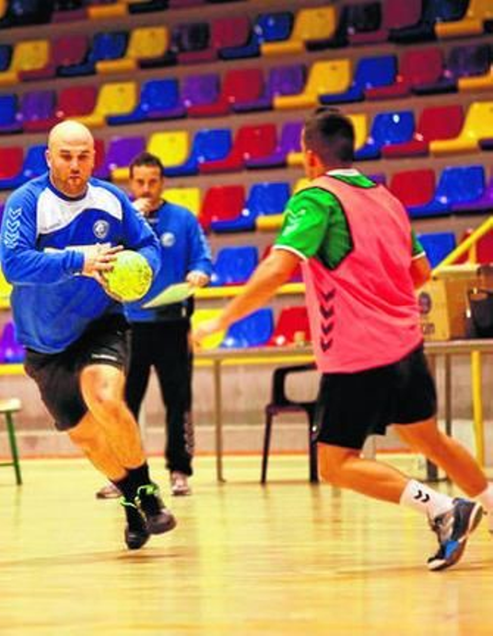 Juanan Ramos, durante un entrenamiento.