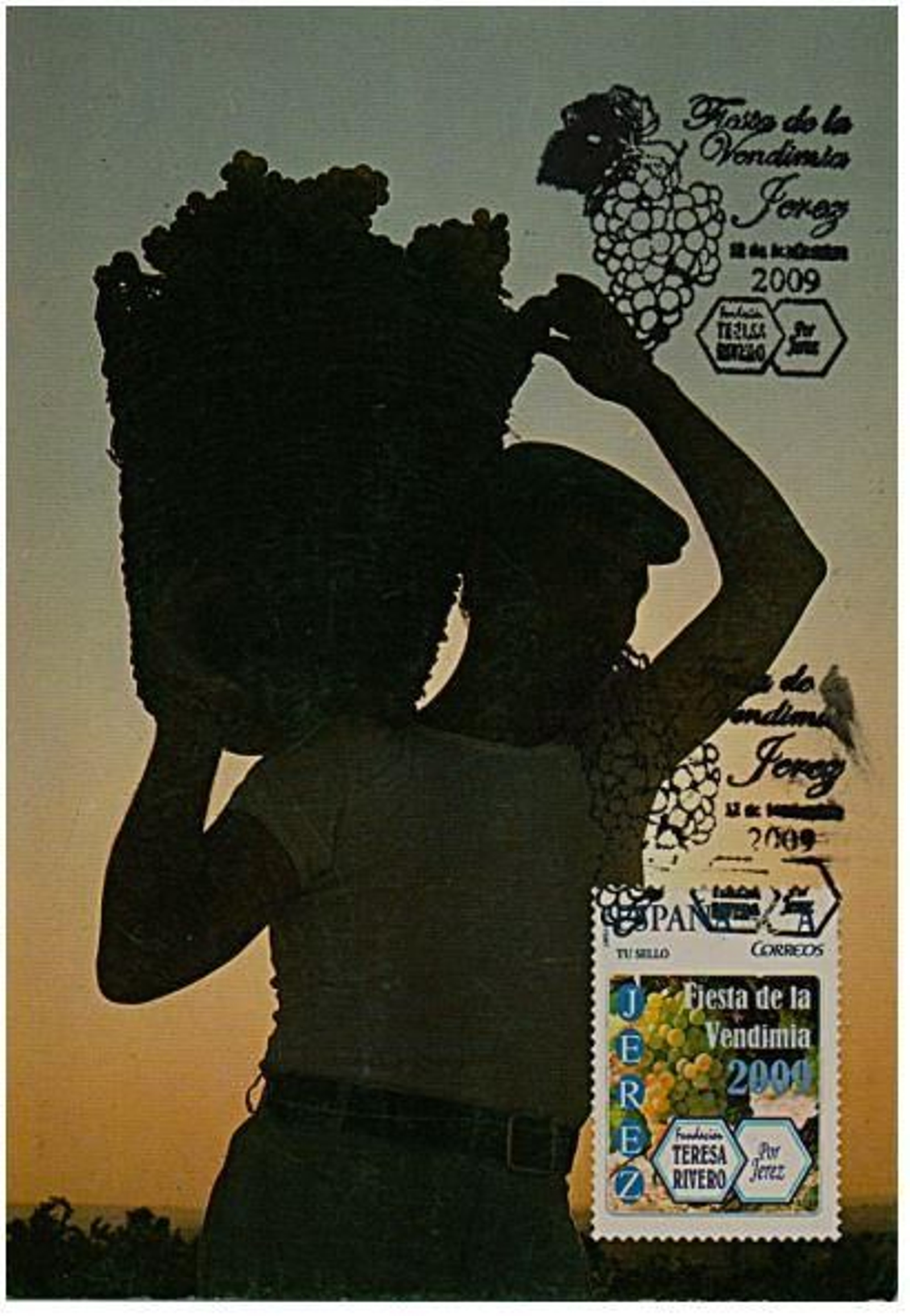 Sello dedicado a la vendimia.