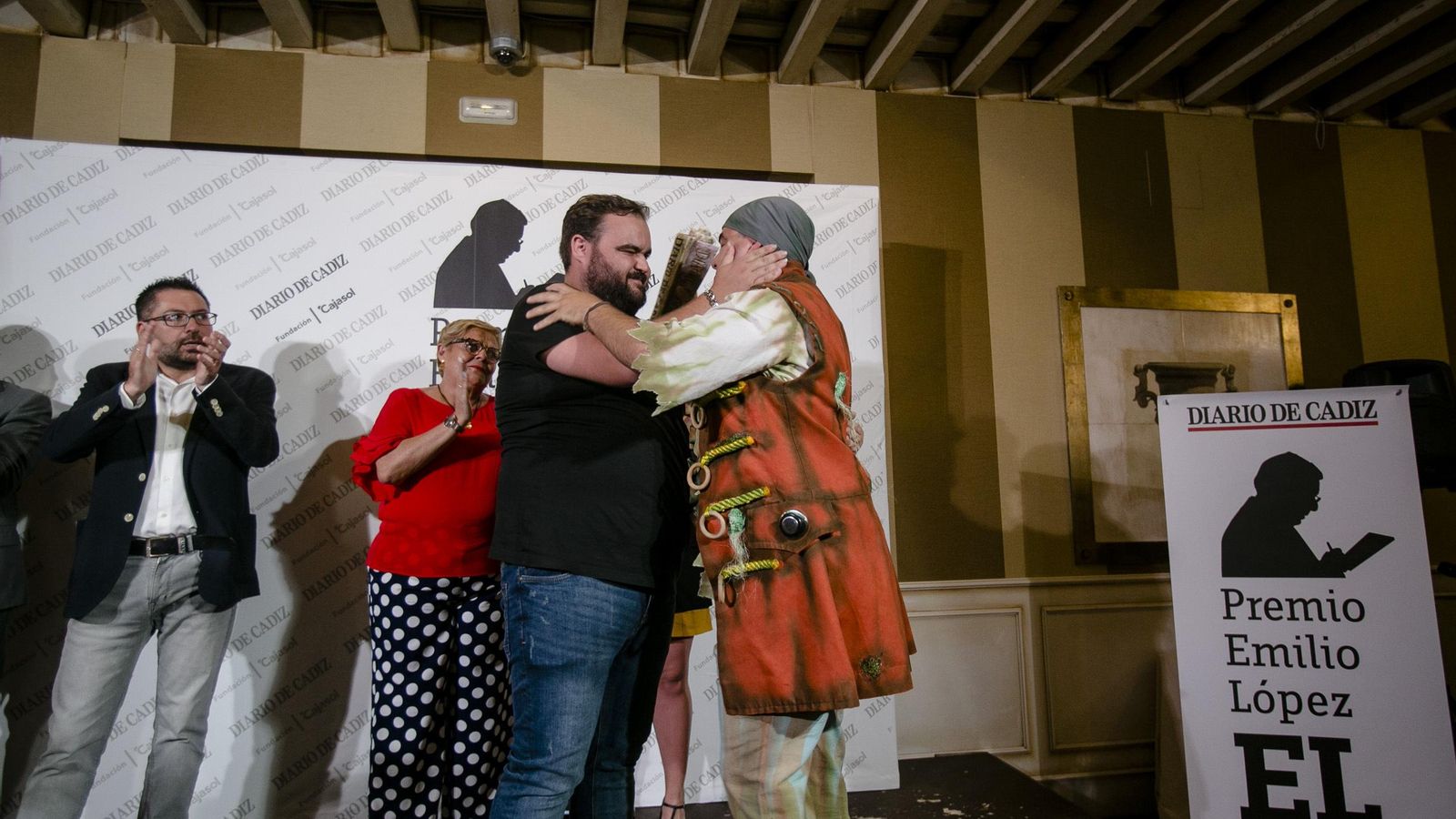 Manolín Santander y Emilio López Vázquez en la entrega del pasado año.