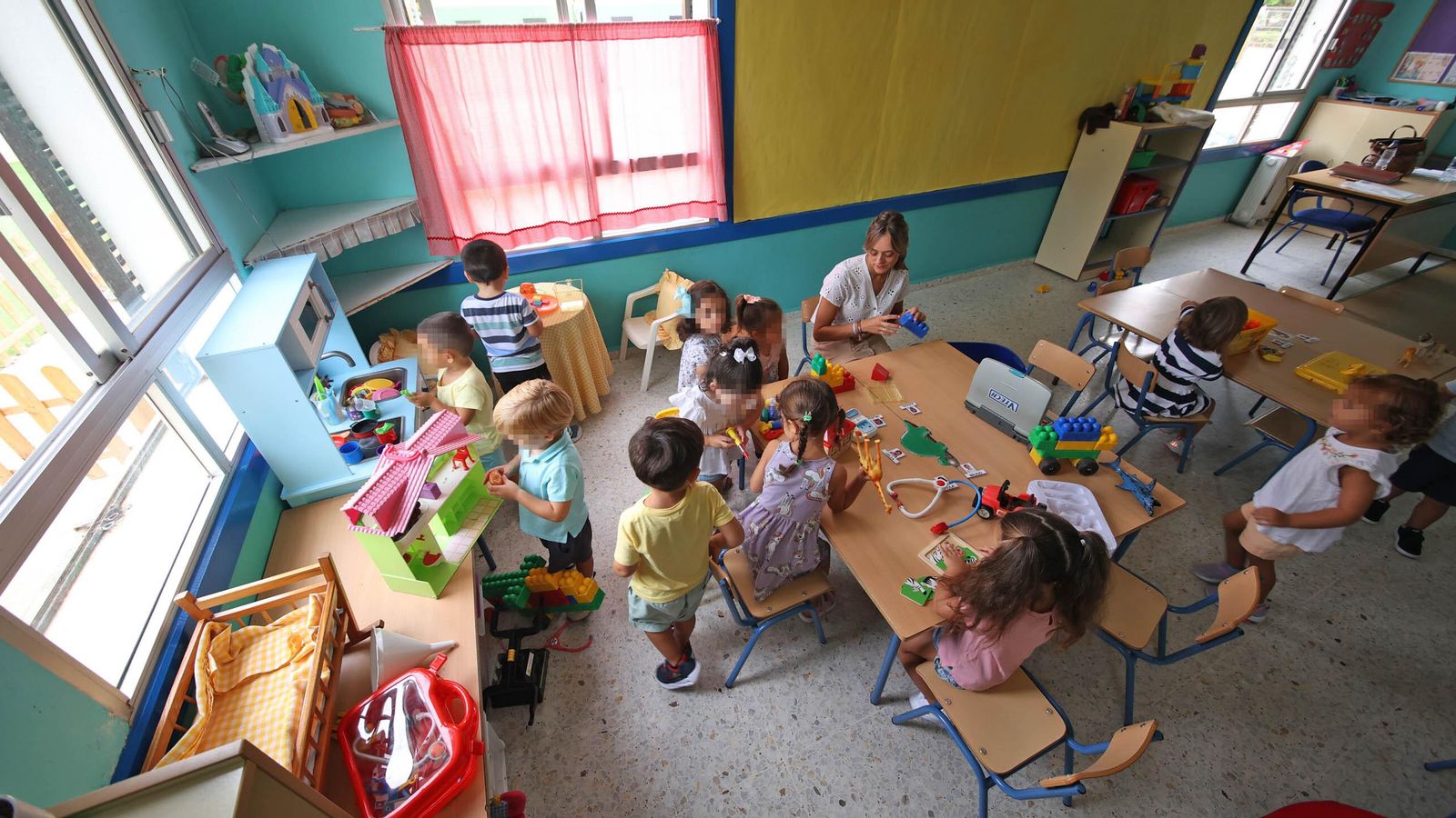 Una de las clases de Infantil de 3 años, del CEIP Tartessos.