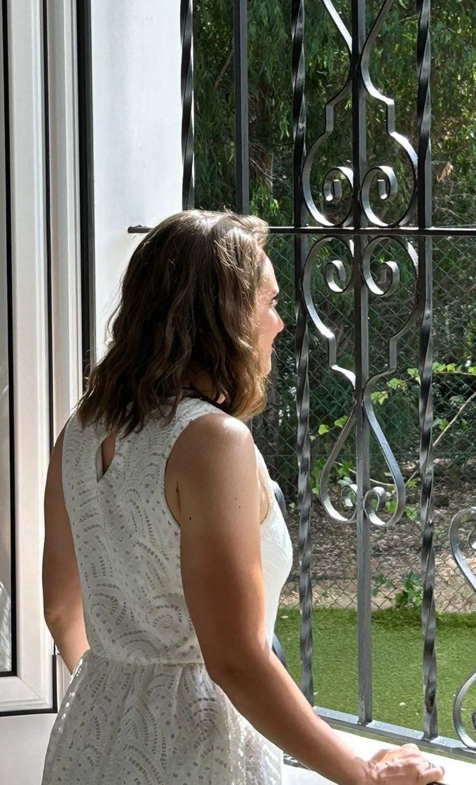 Corinna Ramognino durante su visita a la comarca