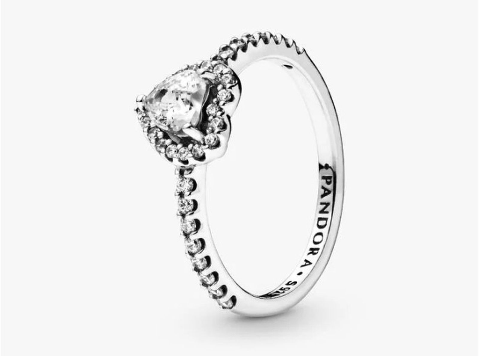 Anillo Pandora Corazón En Relieve