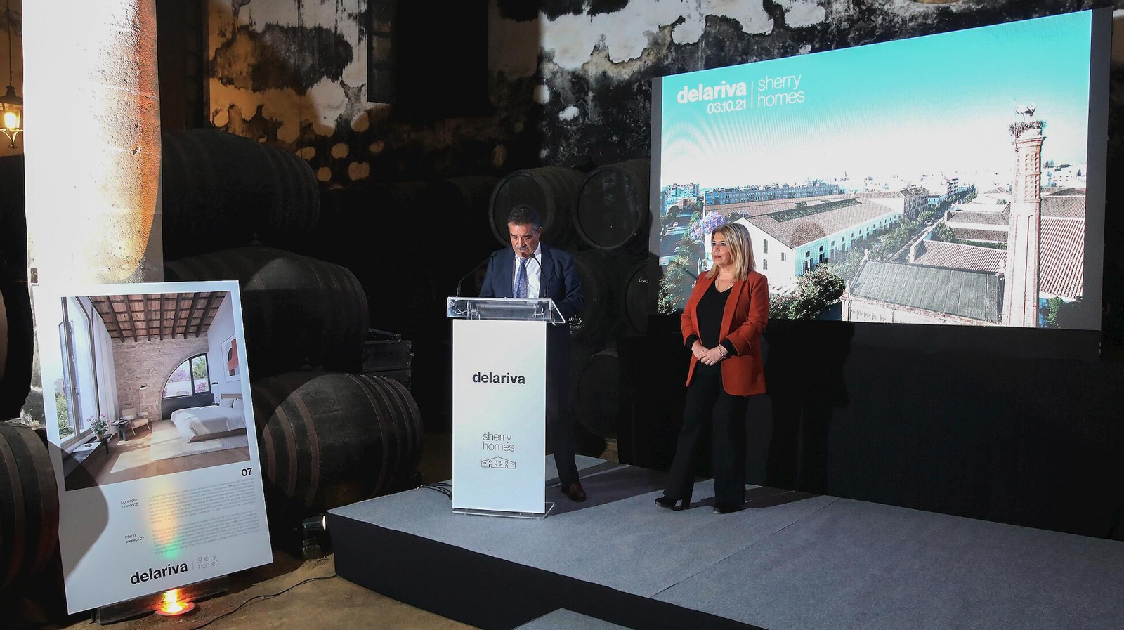 Un momento de la presentación de las viviendas. Un momento de la presentación de las viviendas.