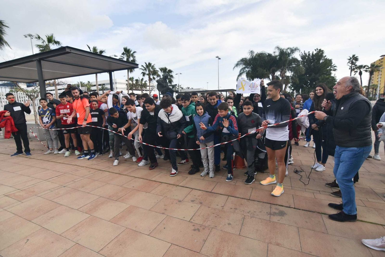 La salida de la marcha del Kursaal.