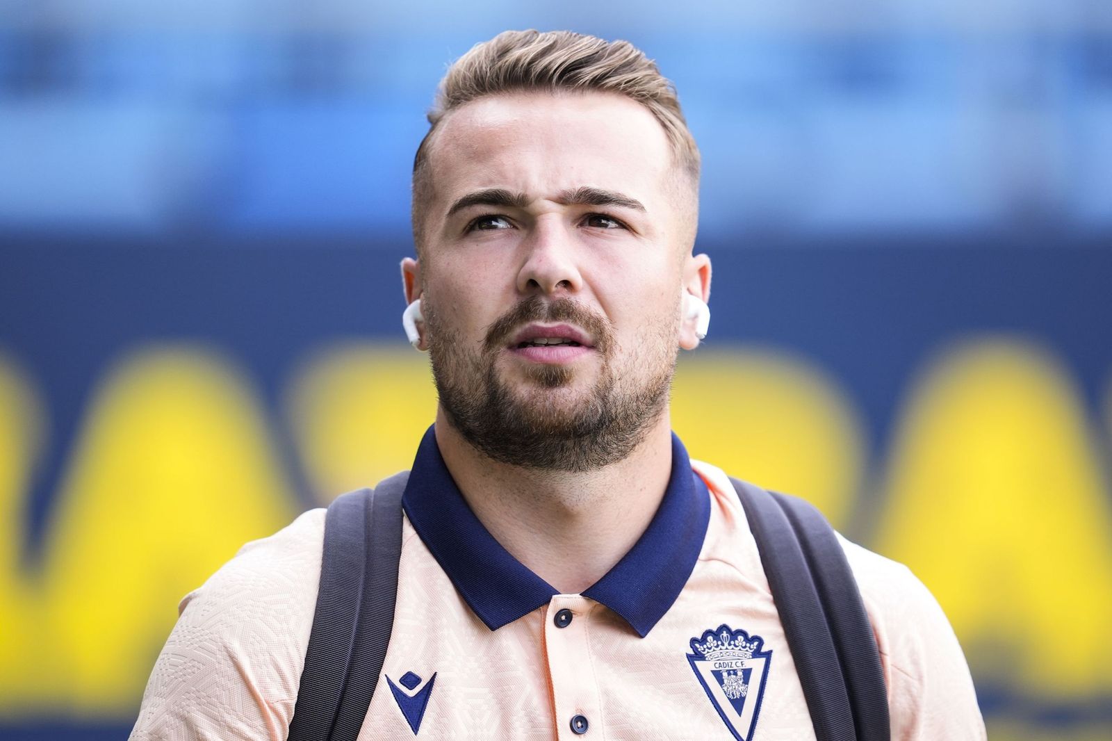 Ontiveros, antes de un partido.