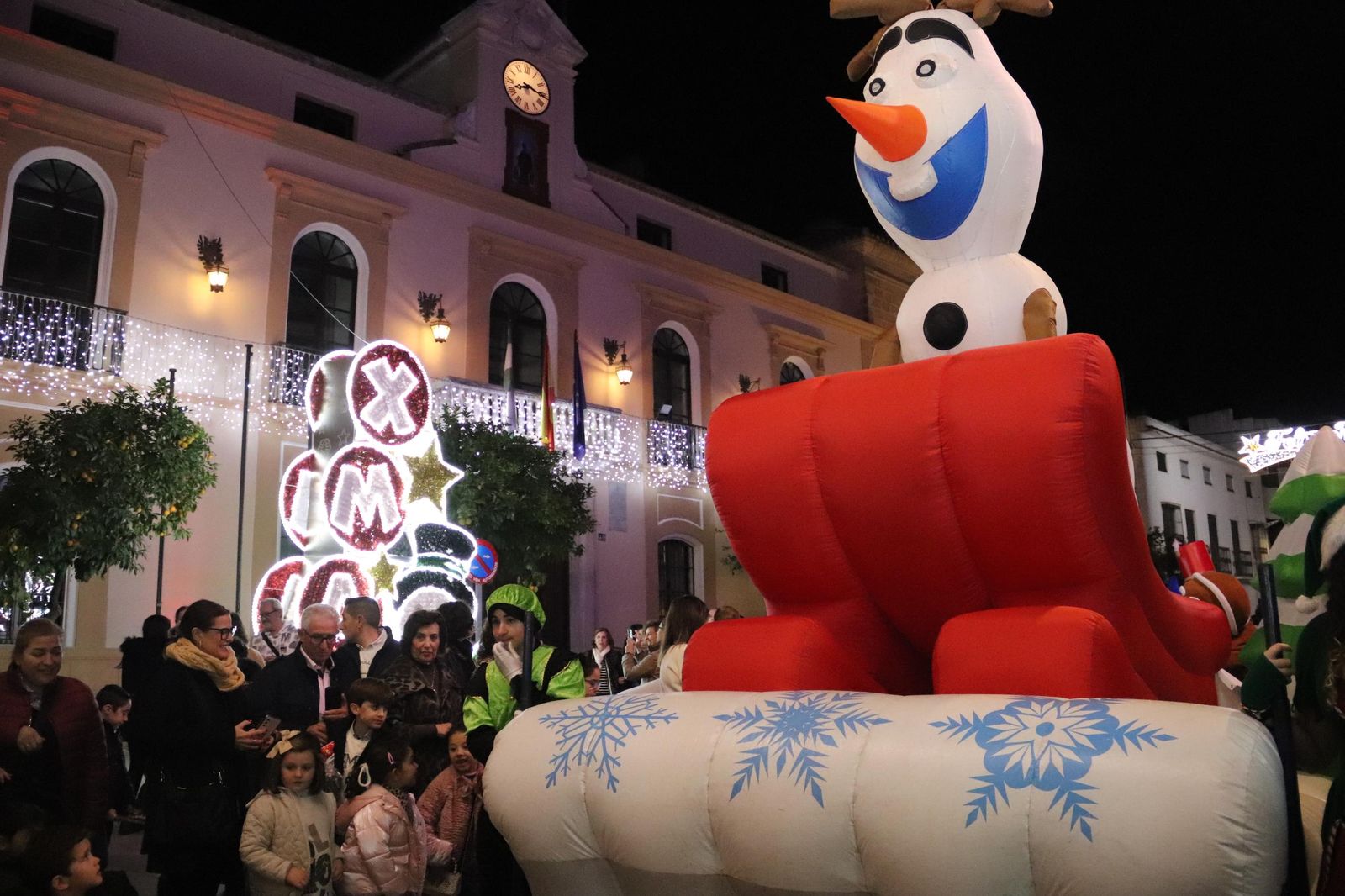El encendido del alumbrado de Navidad en Montilla