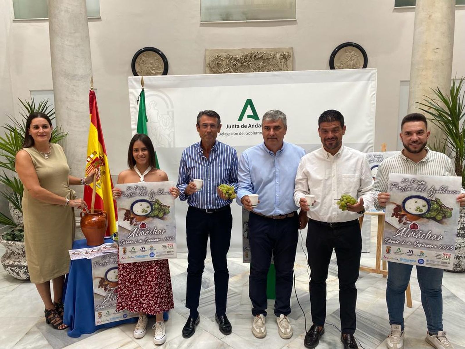 Presentación de la Fiesta del Ajoblanco