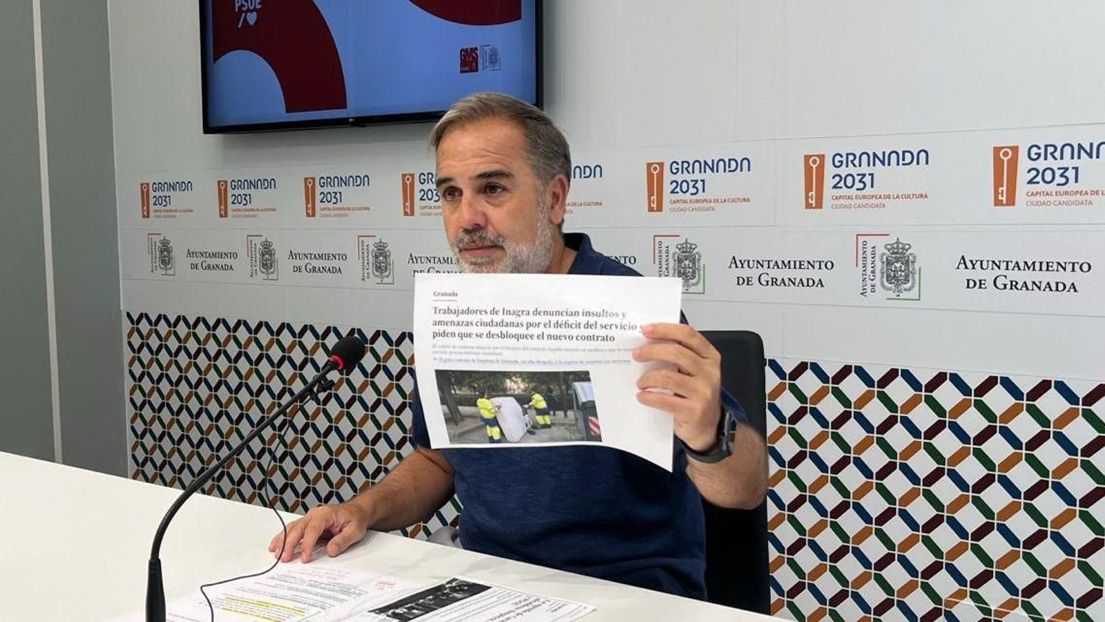 Jacobo Calvo asegura que los trabajadores de Inagra son los únicos que están dando la cara.