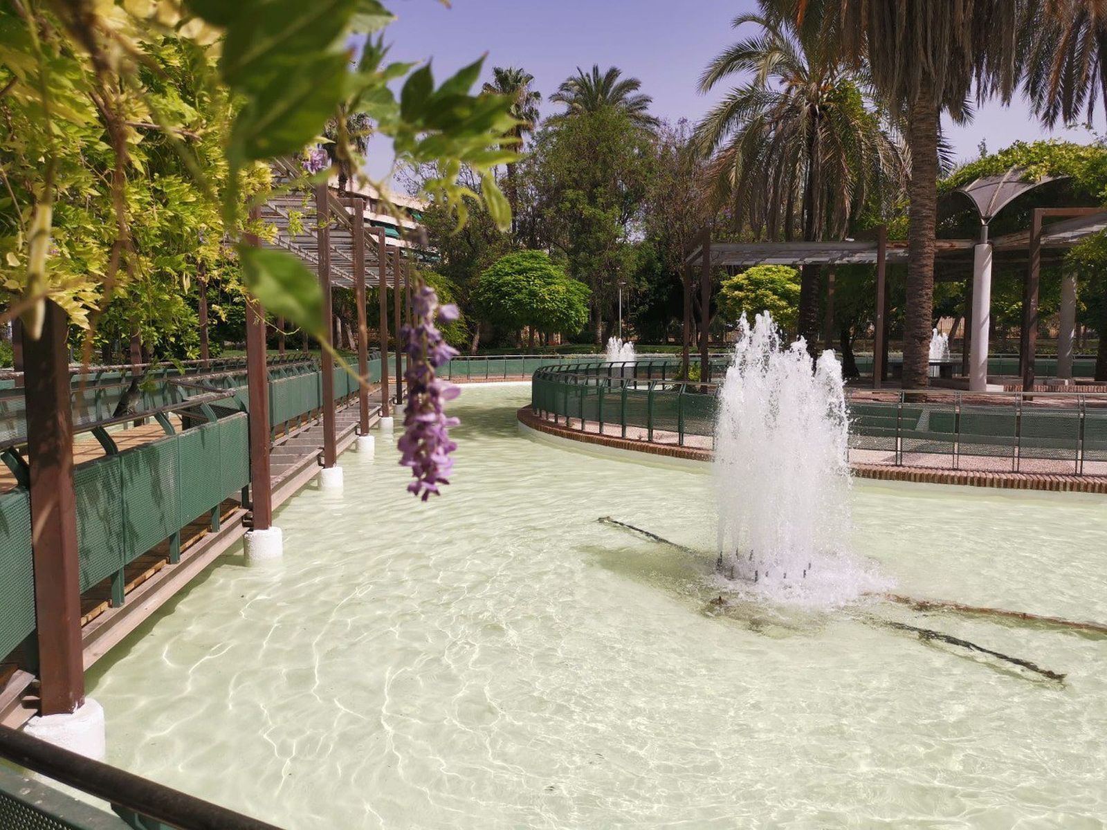 Fuente de los jardines Juan Carlos I.