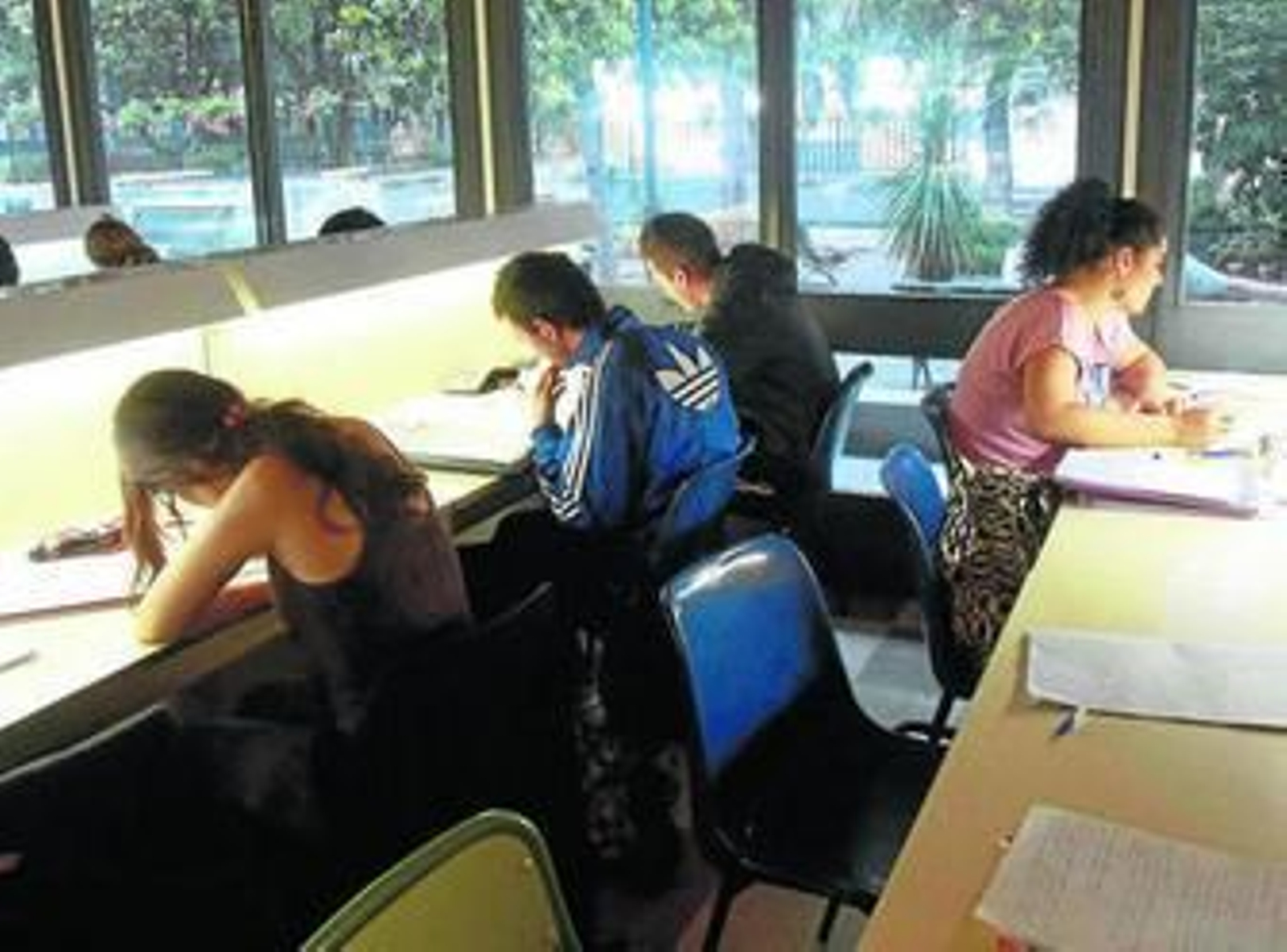 Sala de estudio en Ciencias.