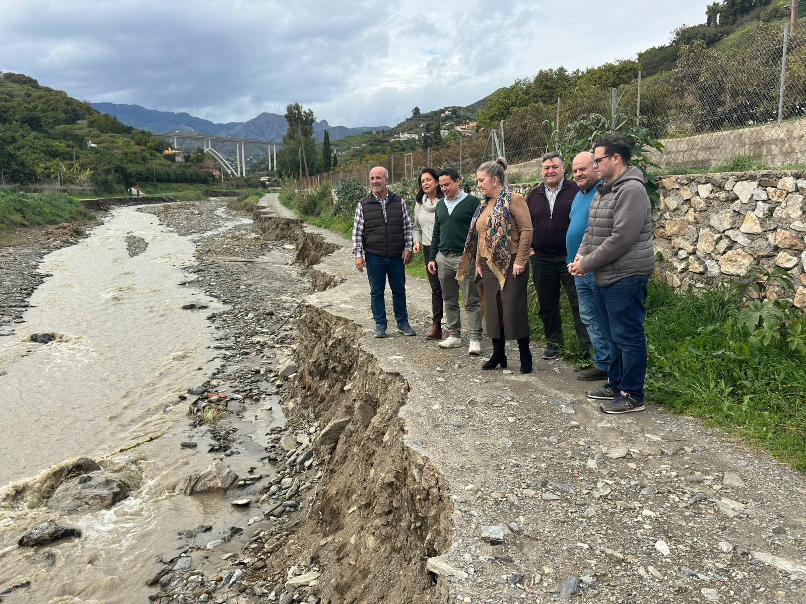 Visita a una de las zonas afectadas