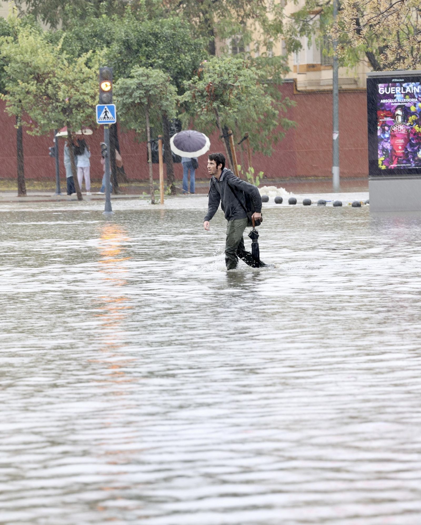 Inundación en la Ronda del Tamarguillo