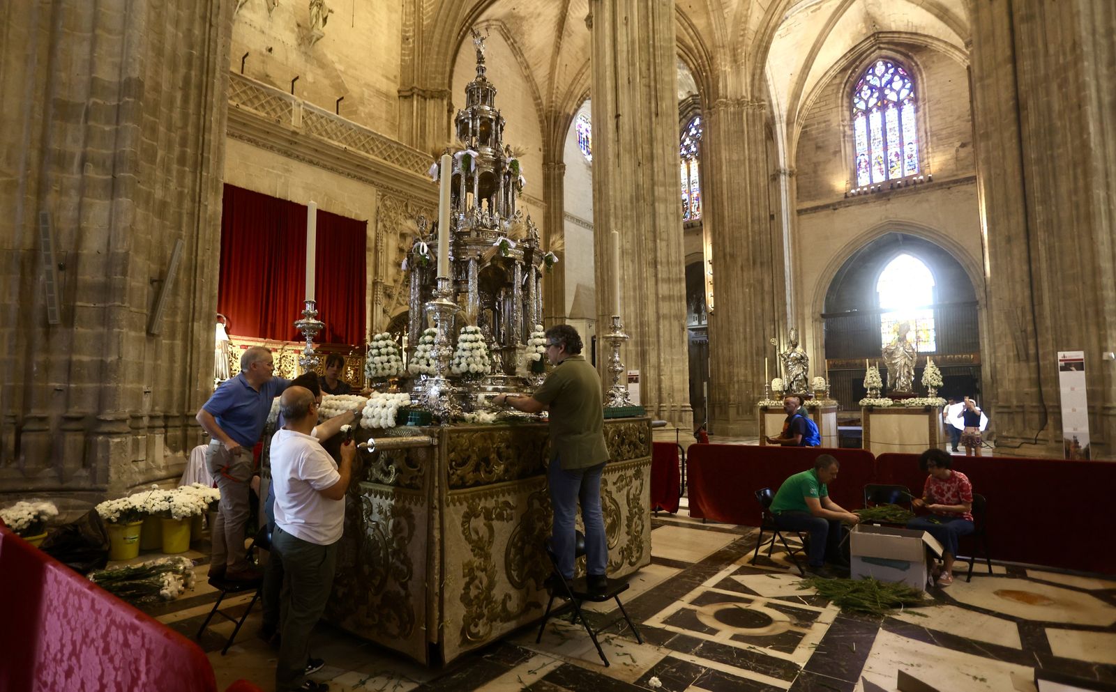Preparativos del Corpus