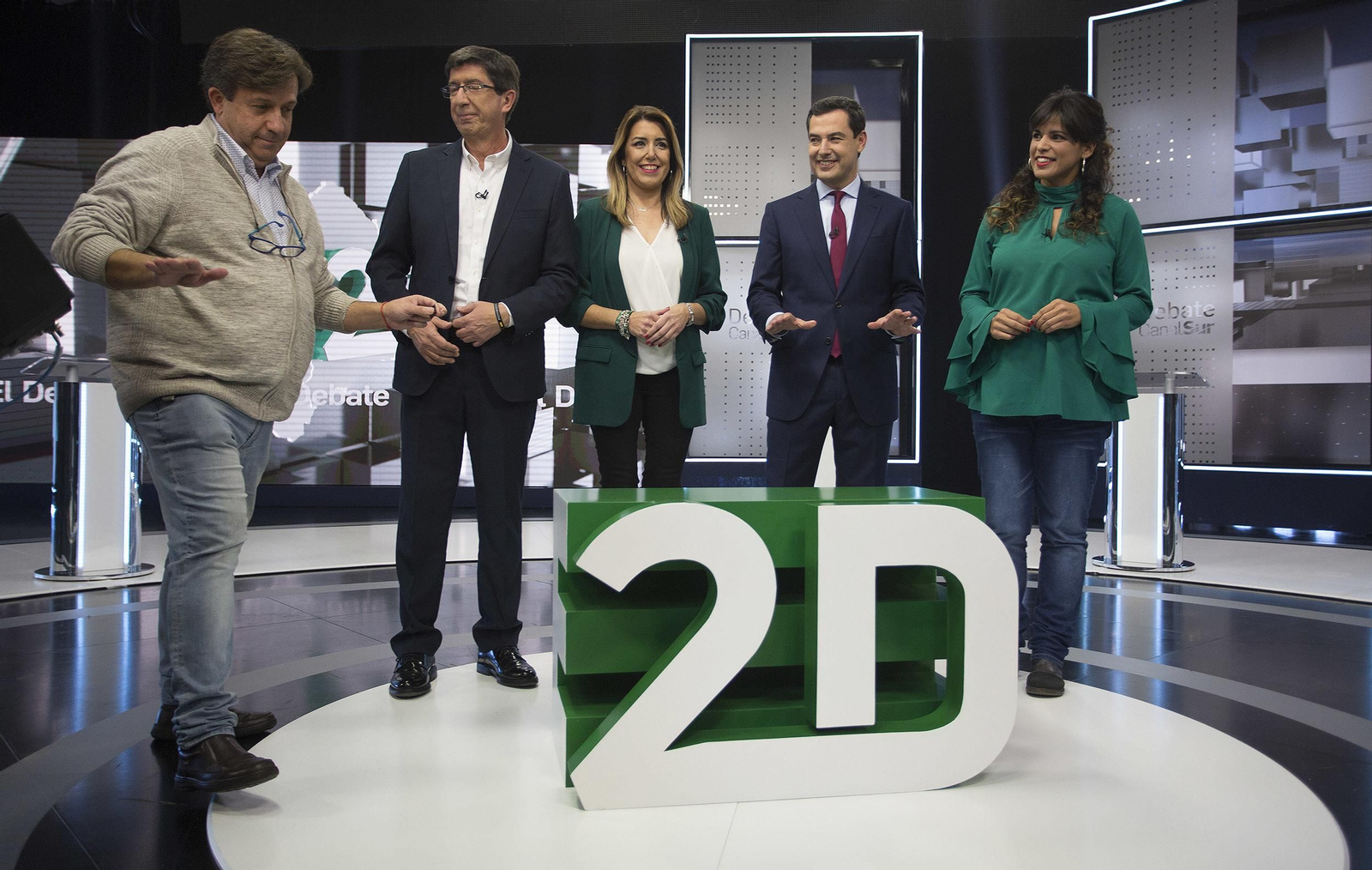 El primer debate electoral de Andalucía, en imágenes