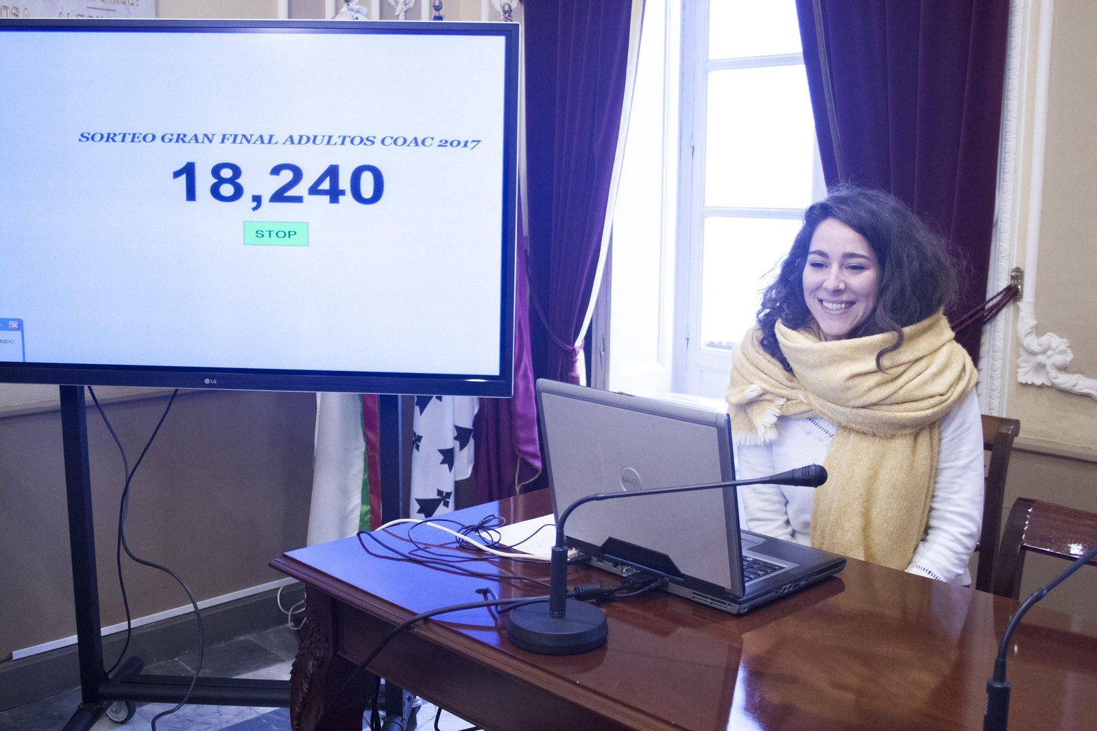 María Romay, esta mañana.