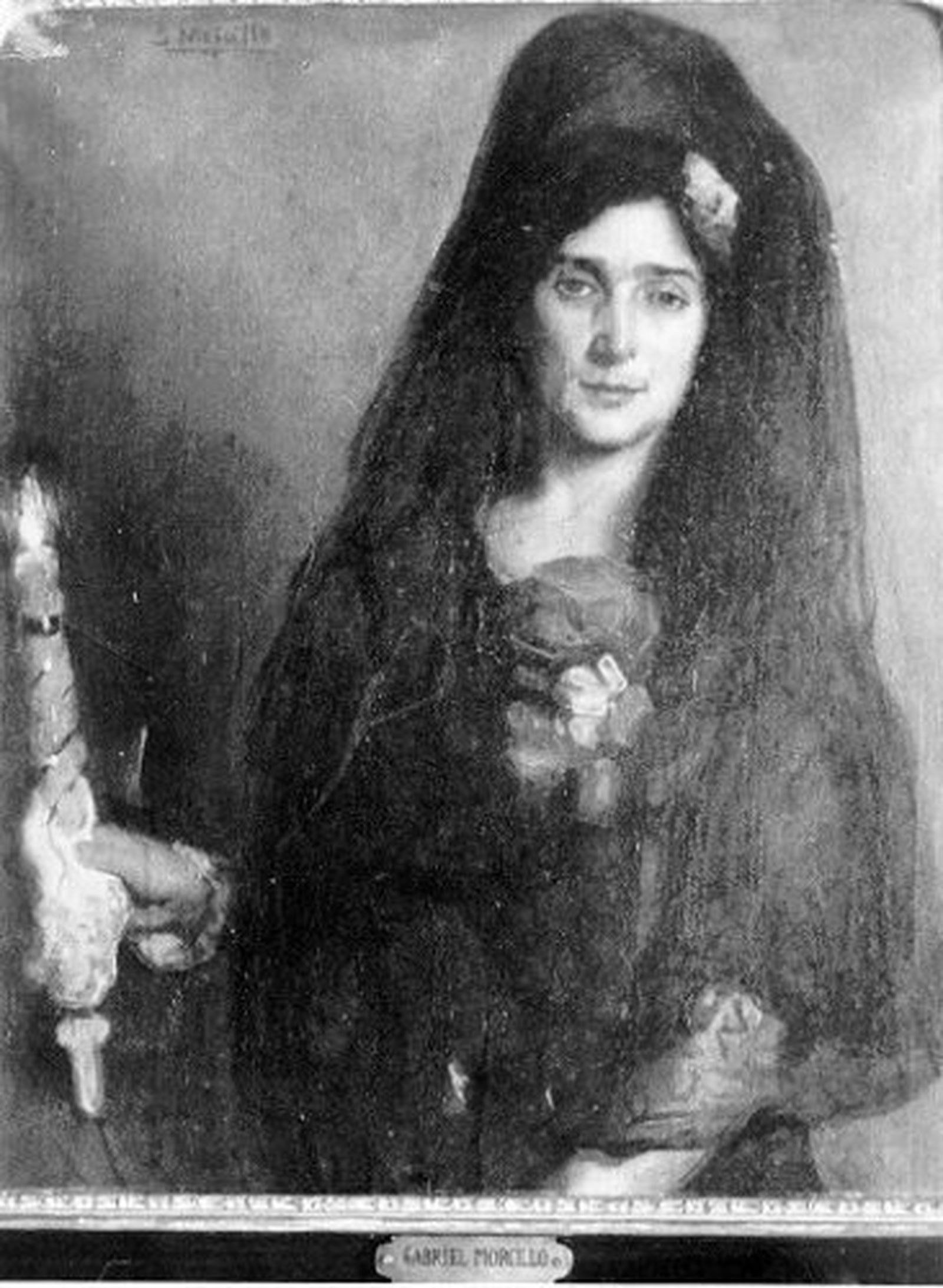 'Mujer con mantilla', de Morcillo.