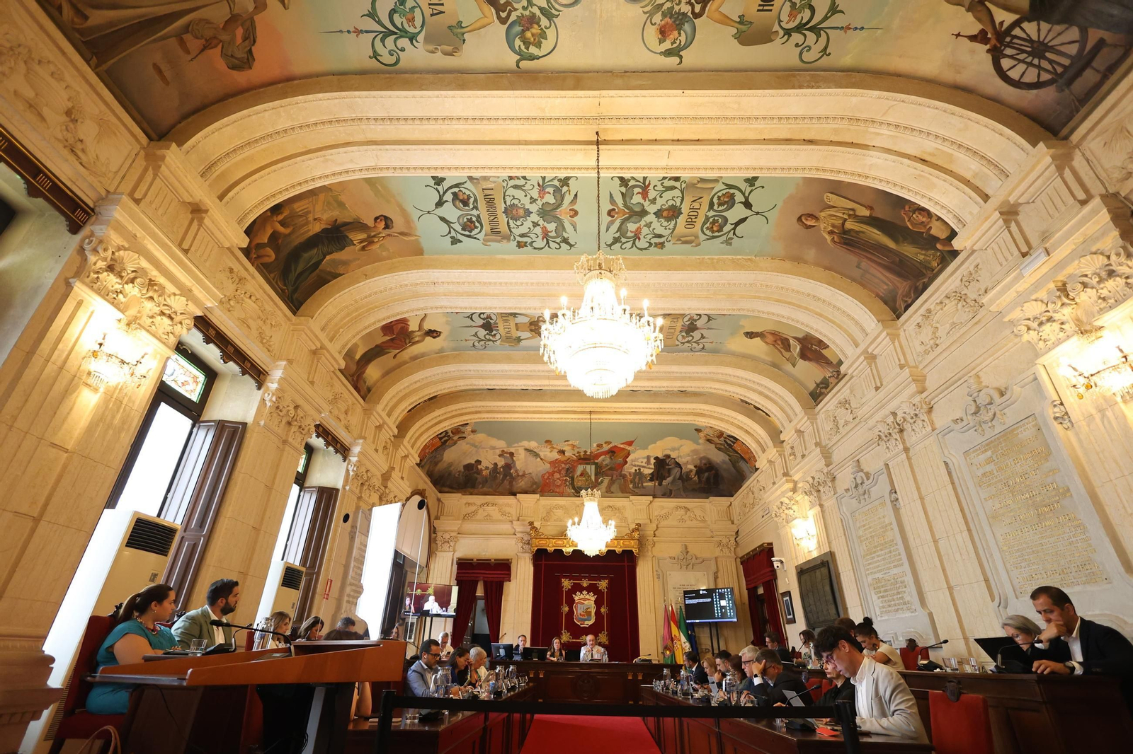 El pleno extraordinario sobre La Rosaleda y la renuncia al Mundial, en fotos