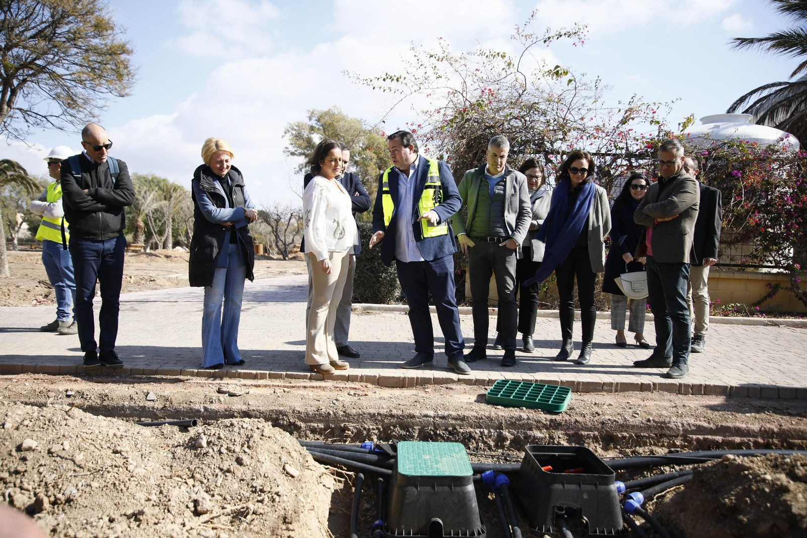 Imágenes de las obras en el parque del Boticario de Almería