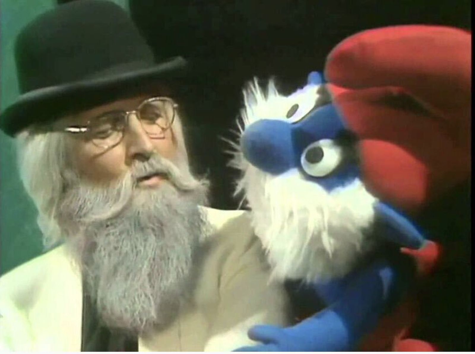 El padre Abraham en plena actuación con Papá Pitufo, en 'Aplauso'