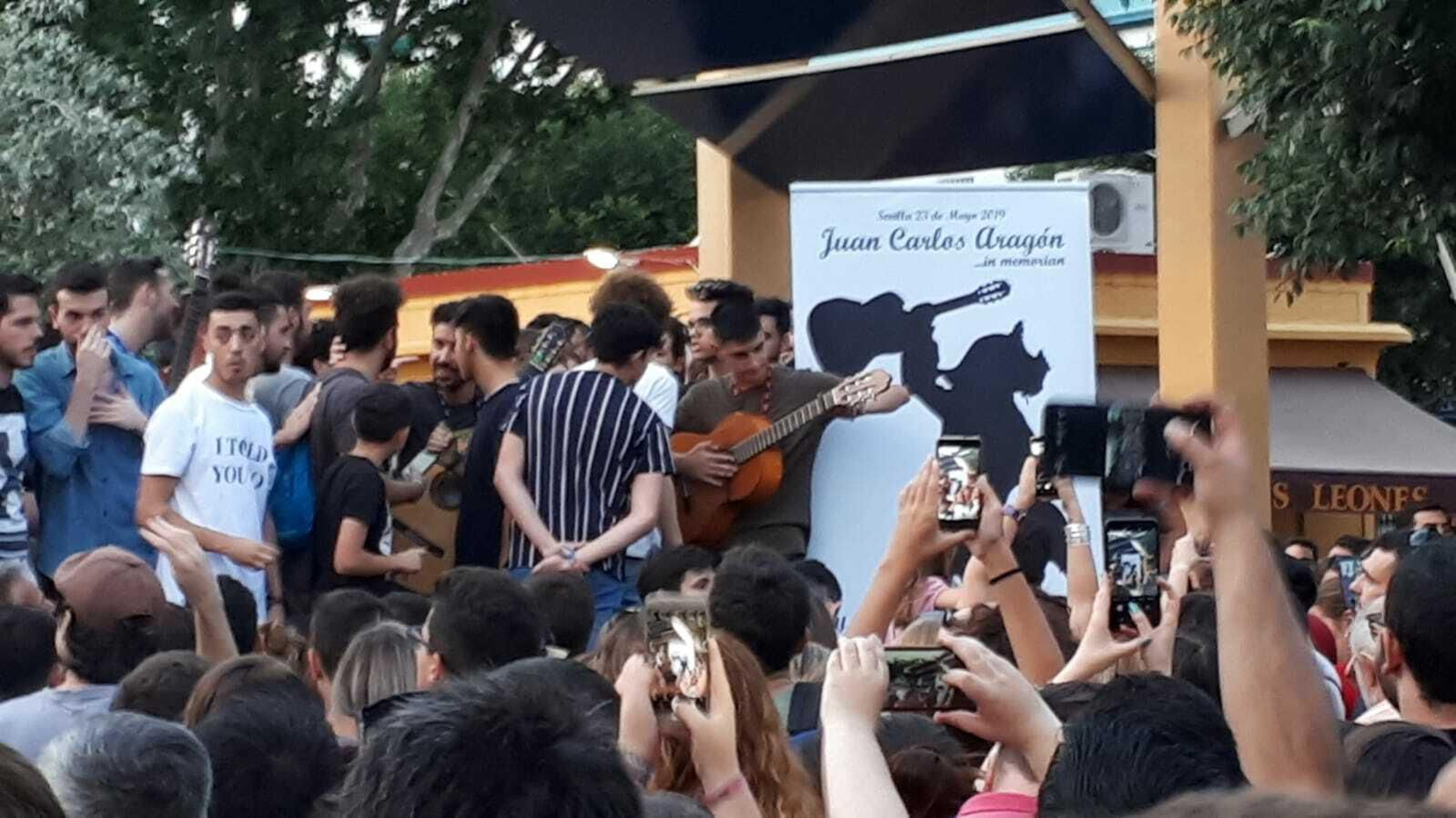 Fotos del homenaje a Juan Carlos Aragón en la Alameda