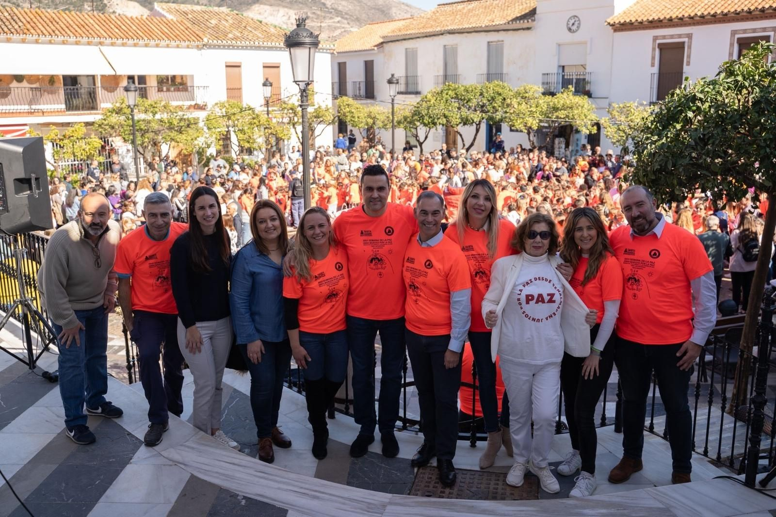 El acto de celebración de la Marcha por la paz. El acto de celebración de la Marcha por la paz.