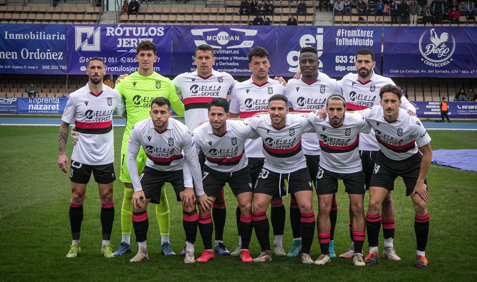 Imágenes del partido del Xerez CD - UD Melilla