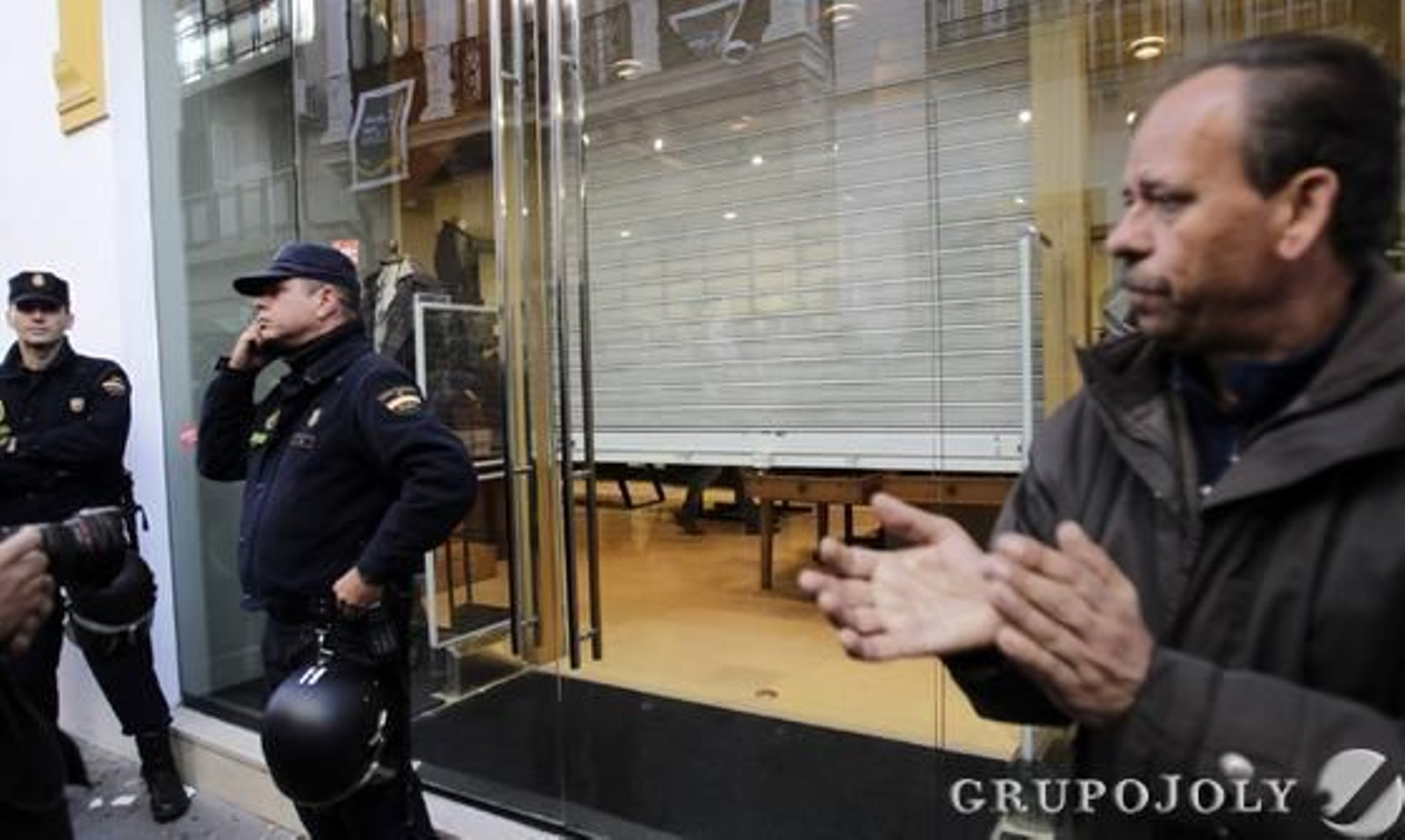 La huelga en el centro. 

Foto: Antonio Pizarro