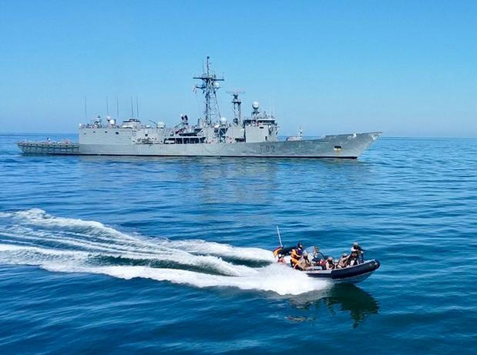 Las fotos del mayor ejercicio de los últimos años en el Estrecho de Gibraltar y el Golfo de Cádiz de la Armada y la OTAN