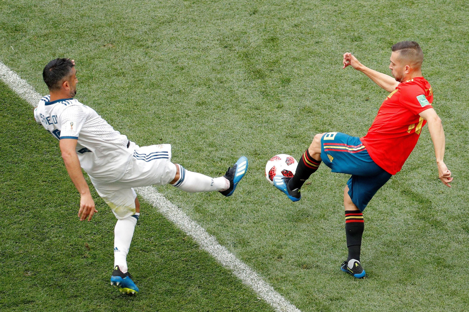 Las imágenes del España-Rusia