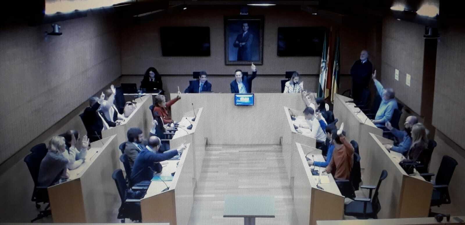 Una imagen del pleno celebrado esta mañana.