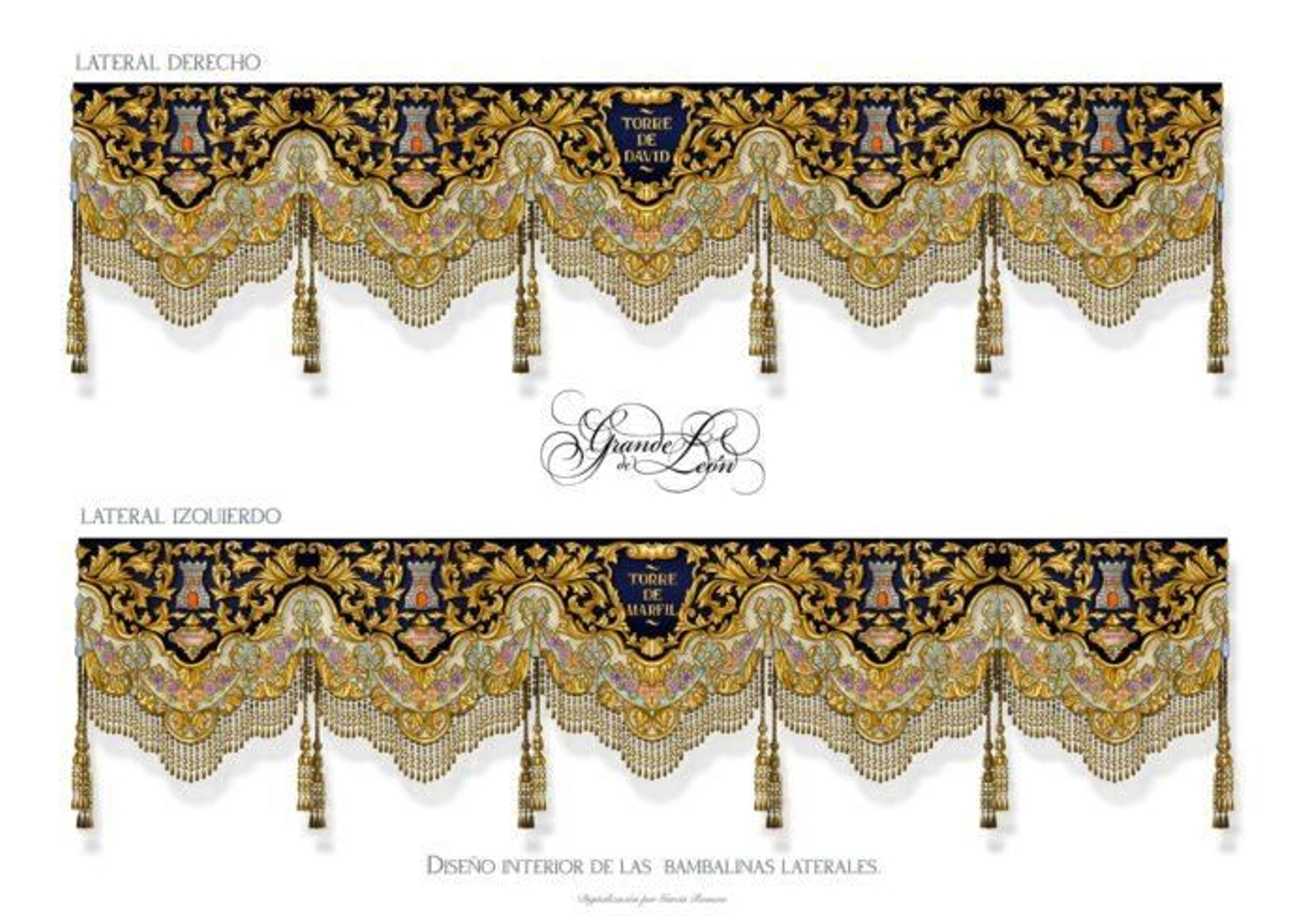 Proyecto de las bambalinas laterales interiores