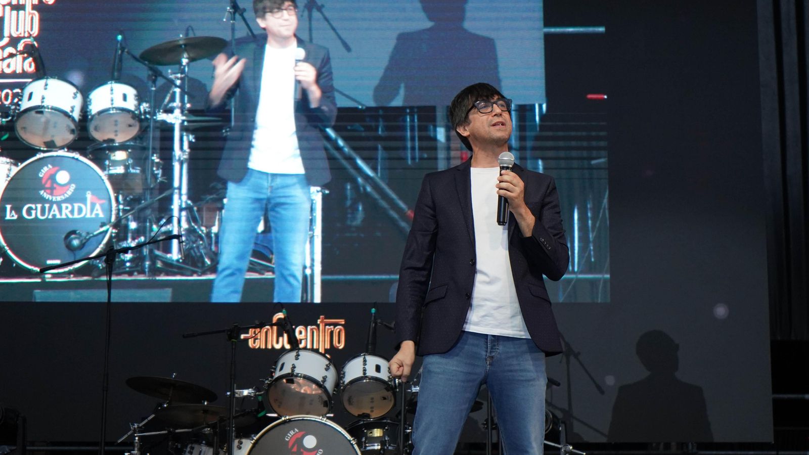 El comediante, Luis Piedrahita fue el encargado de presentar el evento de anoche.