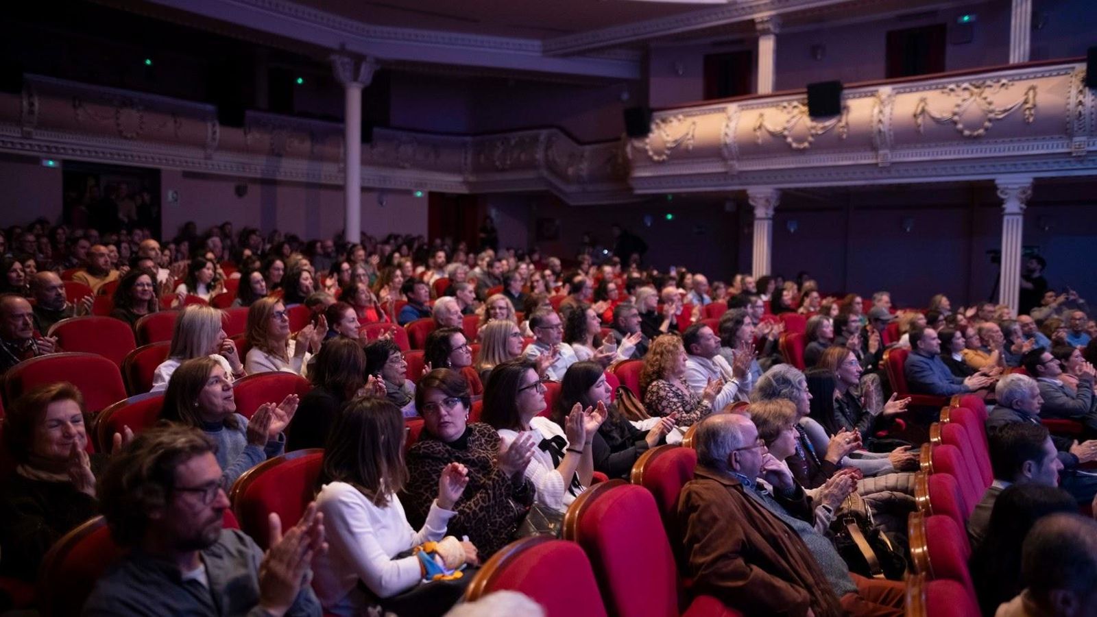Patio de butacas del Gran Teatro lleno durante el certamen cinematográfico.
