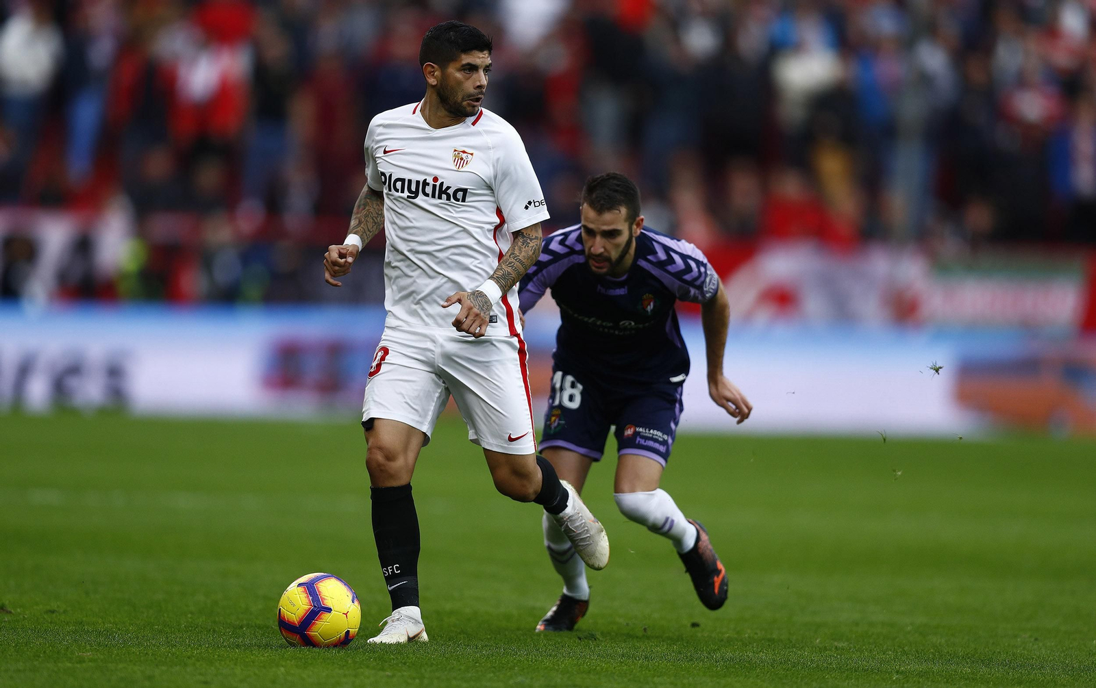 El Sevilla-Valladolid, en imágenes