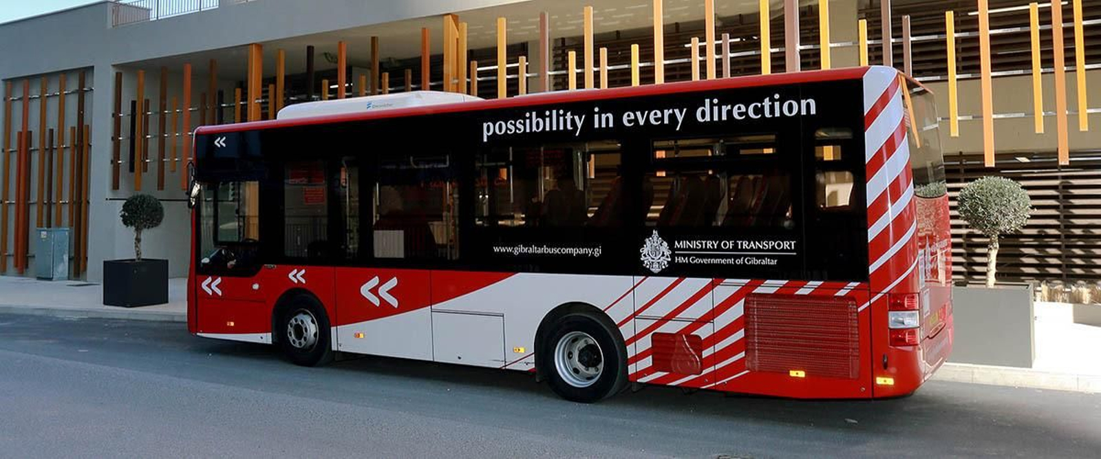 Un vehículo de la Compañía de Autobuses de Gibraltar.