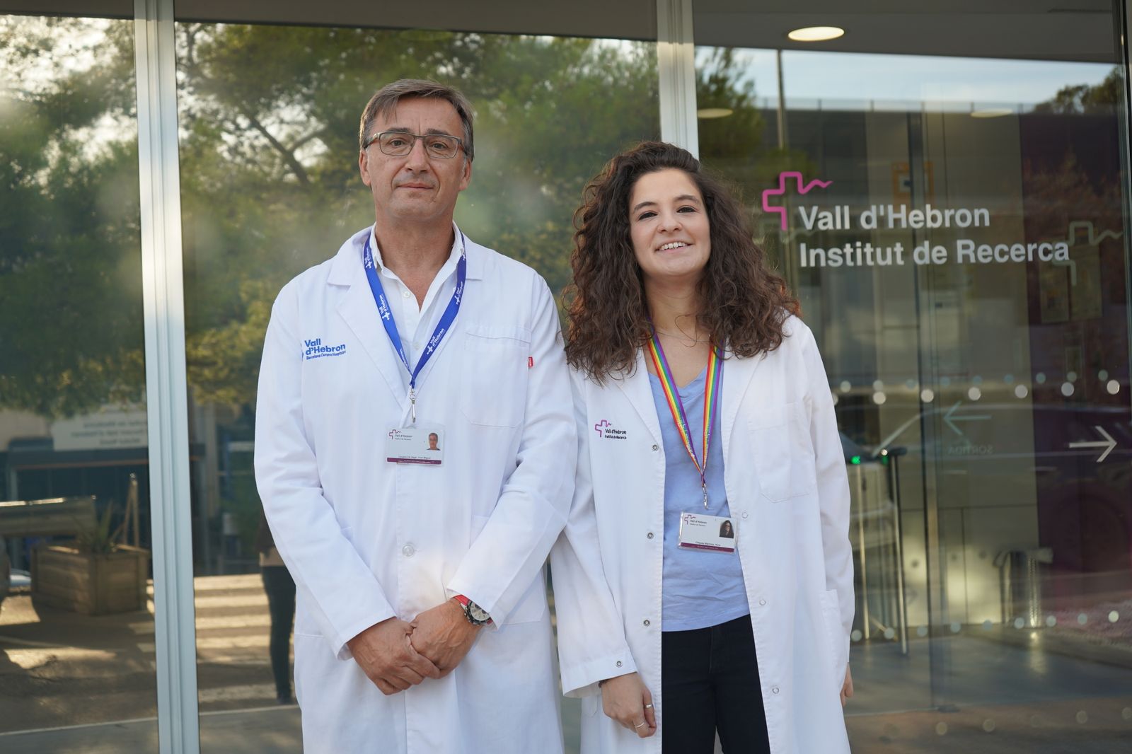 La investigadora sevillana Nora Diéguez junto al doctor José Miguel Lizcano.