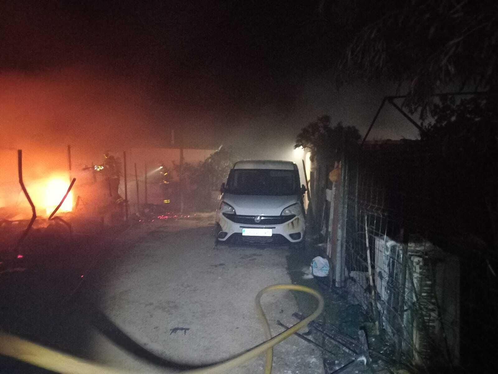 Así ha quedado la zona de El Palmar donde se ha declarado el incendio