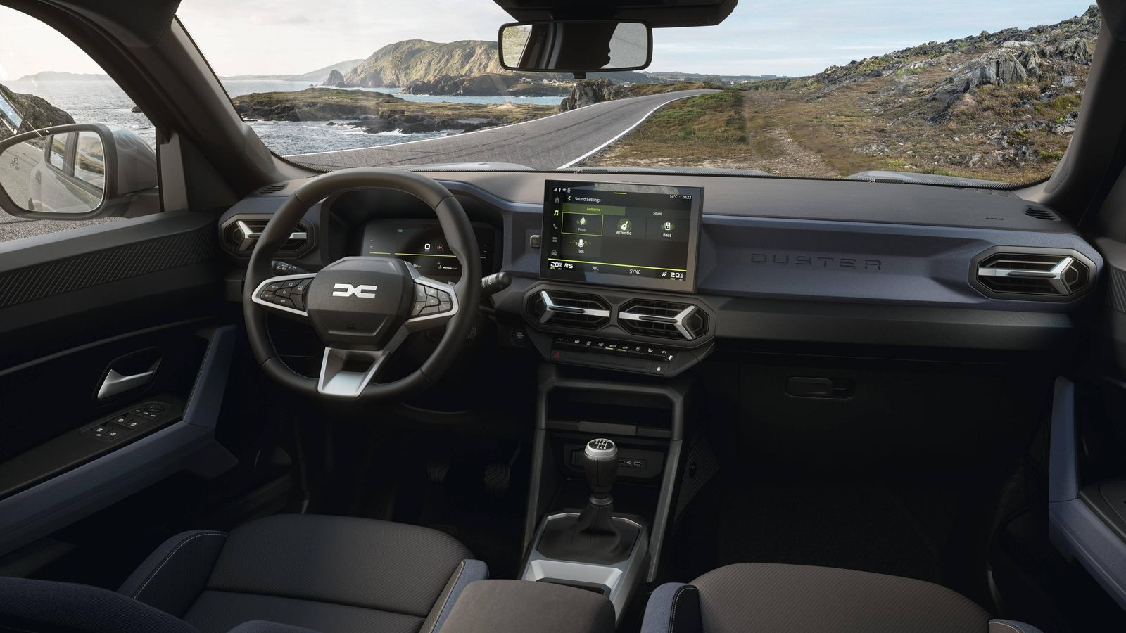 La pantalla central del sistema multimedia es de 10,1". Para la instrumentación se recurre a otra digital de 7" que es de serie a partir del nivel Expression.