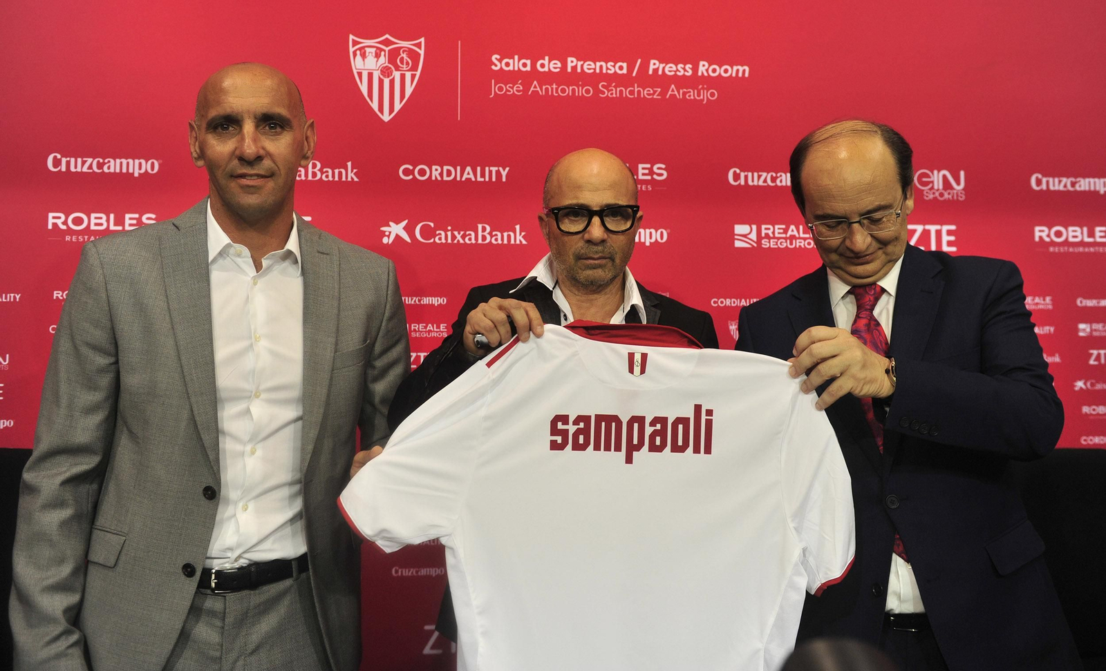 Las imágenes de Sampaoli en su anterior etapa como entrenador del Sevilla Fc