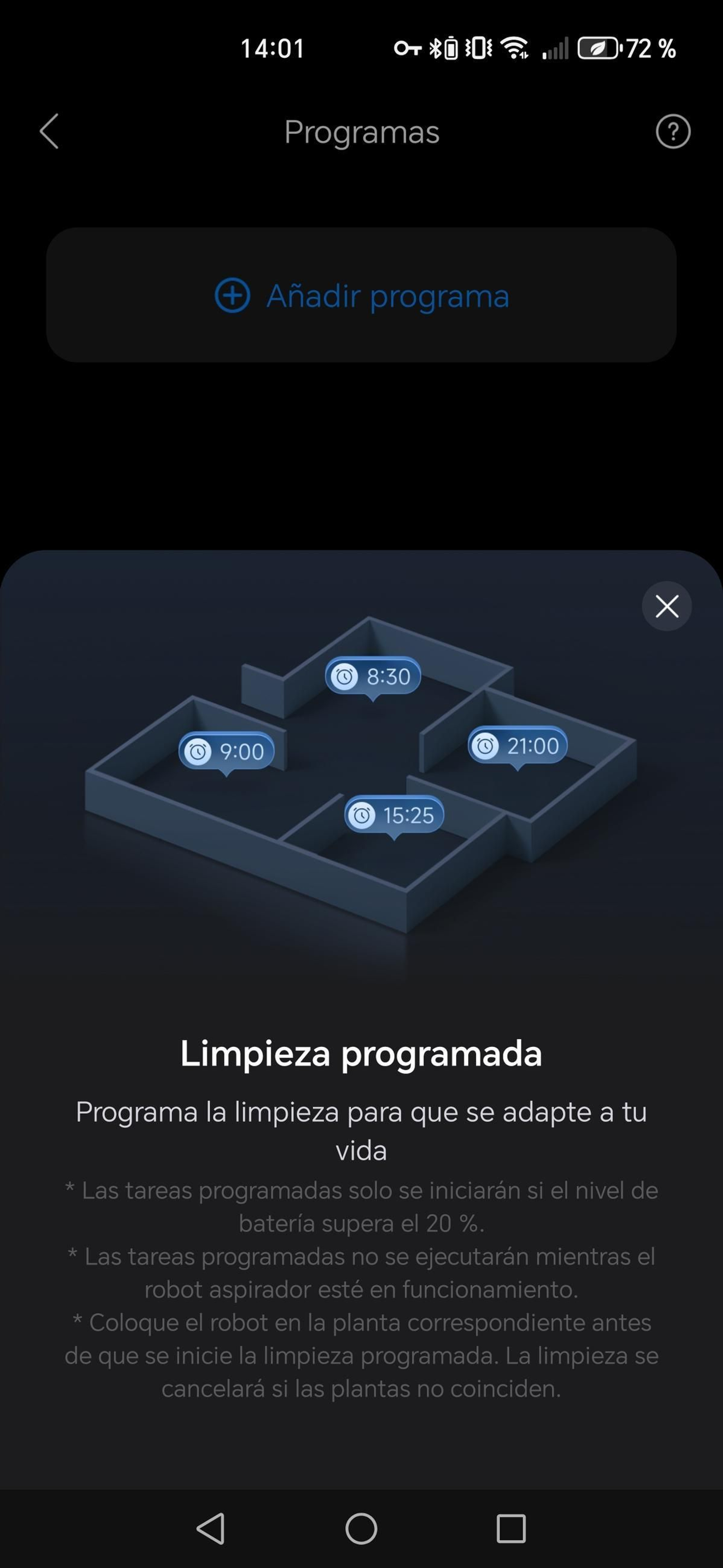 Aplicación Roborock - Robot aspirador Saros Z70