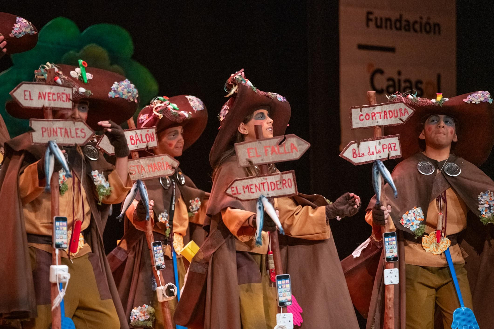La chirigota infantil 'Los cebaduras', en 2025.