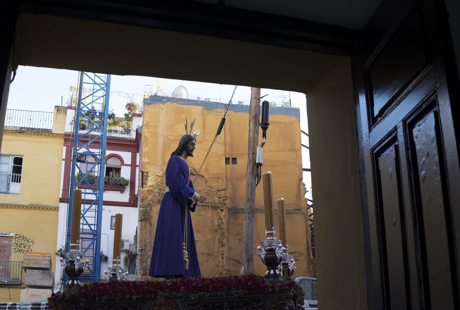 Las imágenes del via crucis del Cautivo de Torreblanca