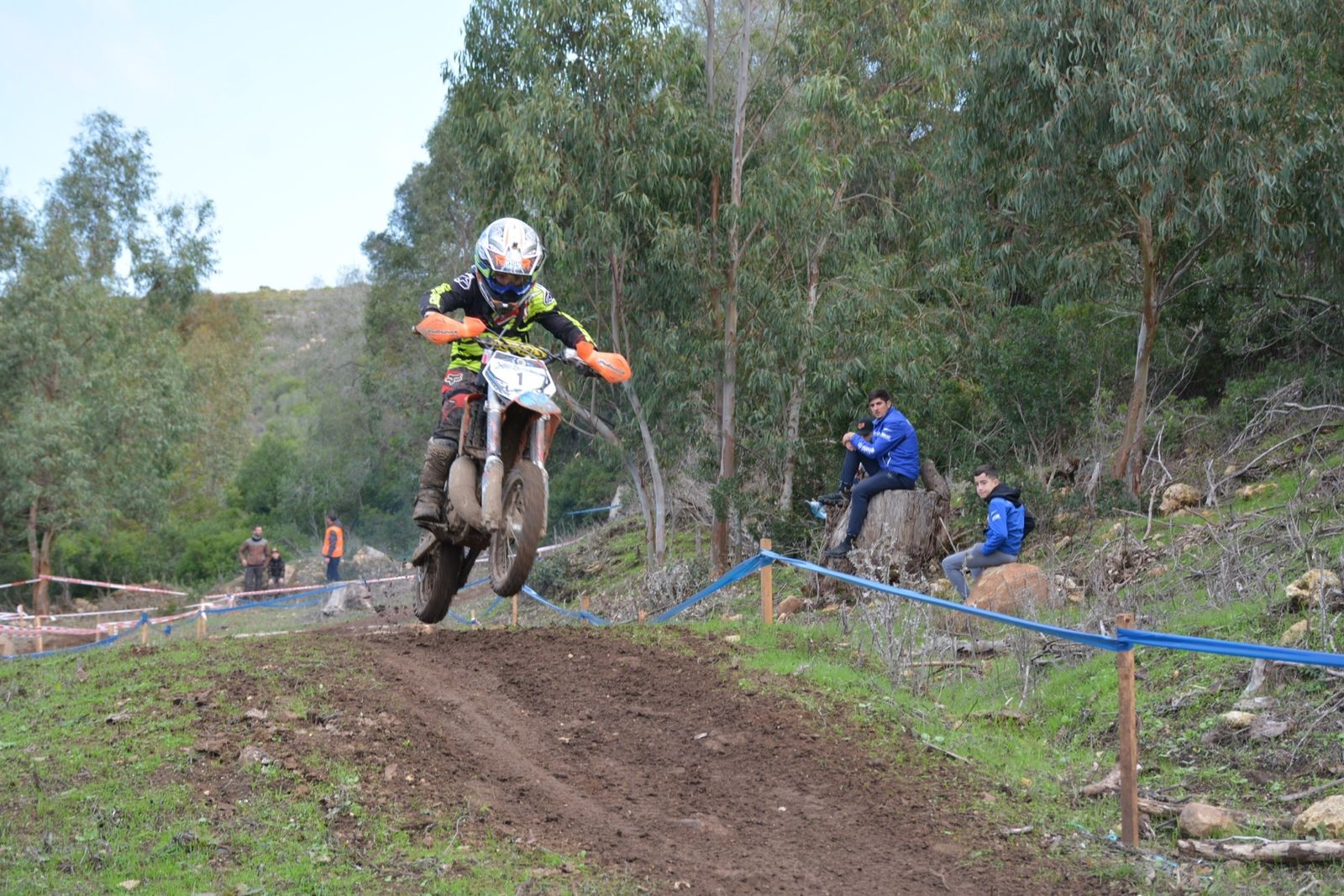 Uno de los pilotos infantiles que participó el viernes en la prueba sanroqueña