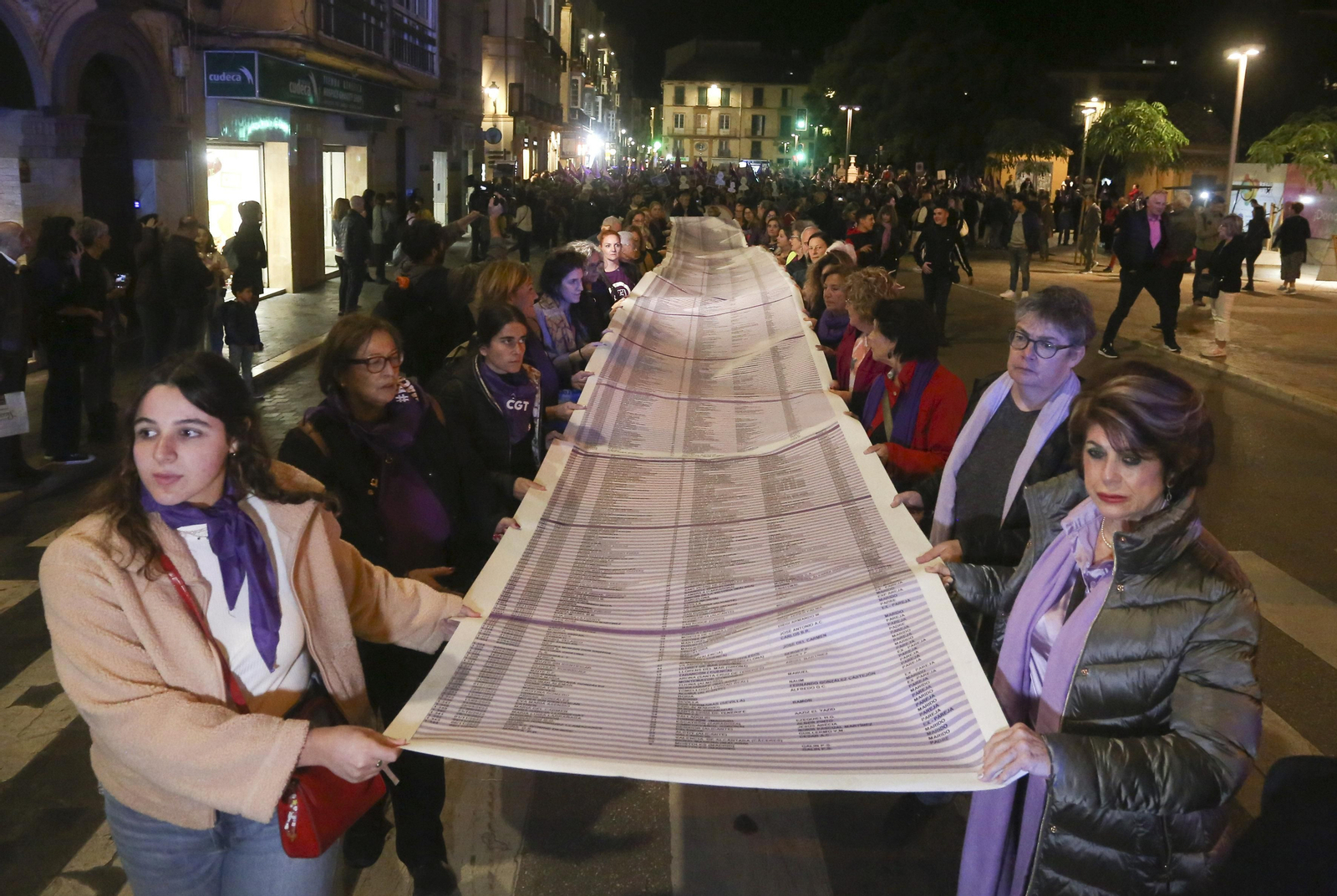 Las imágenes de la manifestación del 25N en Málaga