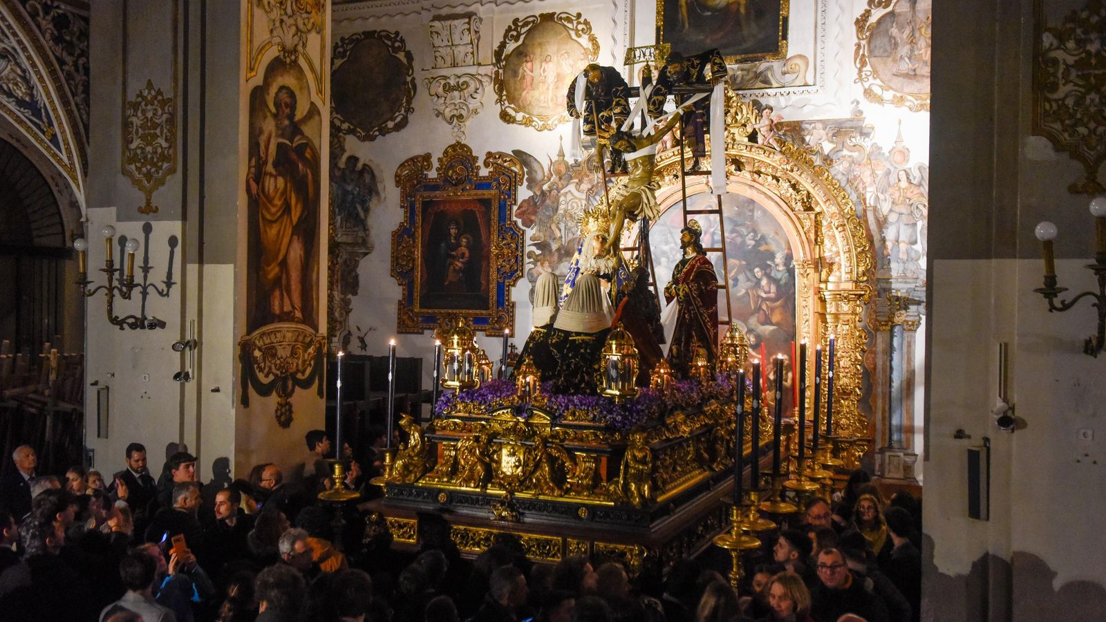 La hermandad de La Quinta Angustia en la Semana Santa de Sevilla 2024