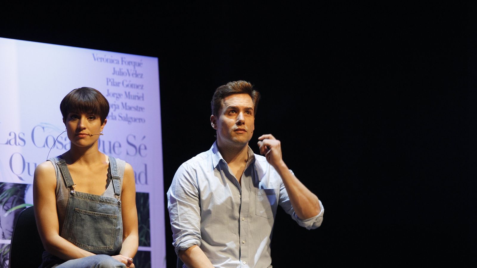 Los dos intérpretes de 'Ghost, El Musical'.