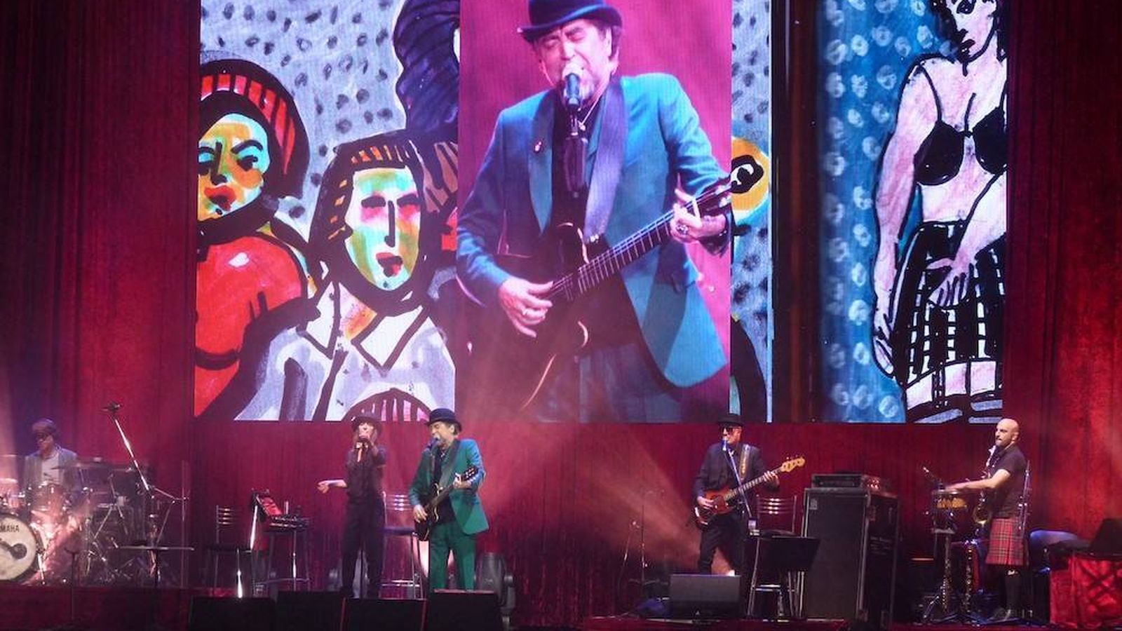 Joaquín Sabina, en un concierto en Buenos Aires.
