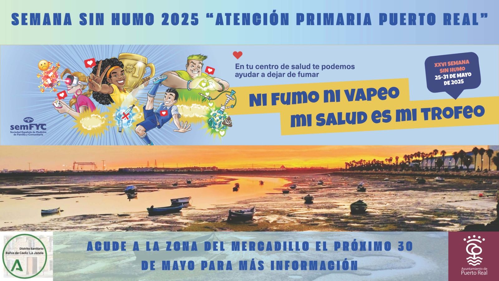 Uno de los carteles promocionales de la 'Semana sin humo'