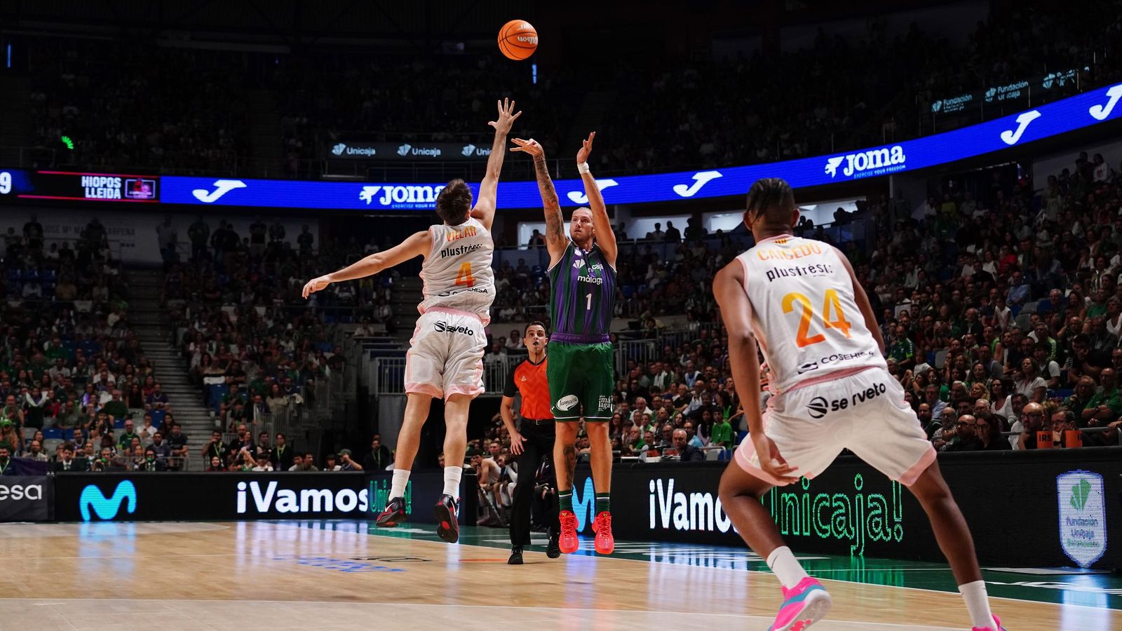 Las fotos del Unicaja-Hiopos Lleida