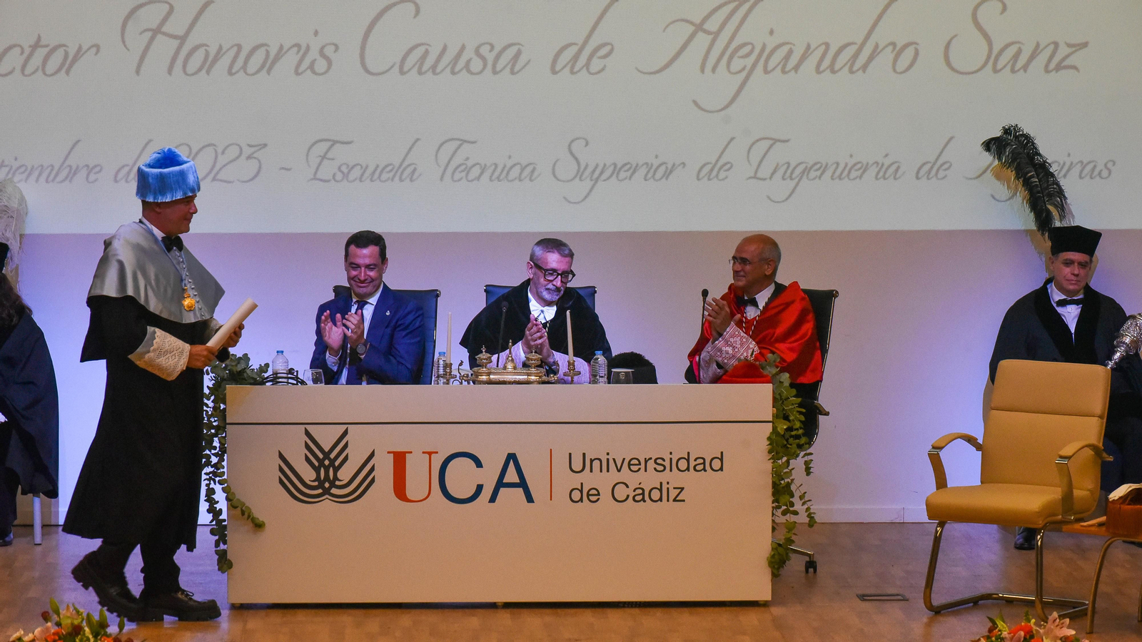 El nombramiento de Alejandro Sanz como Doctor Honoris Causa por la UCA en Algeciras